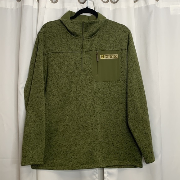 Hey Bo Men Green Sweater Size Medium‎ - Picture 3 of 9